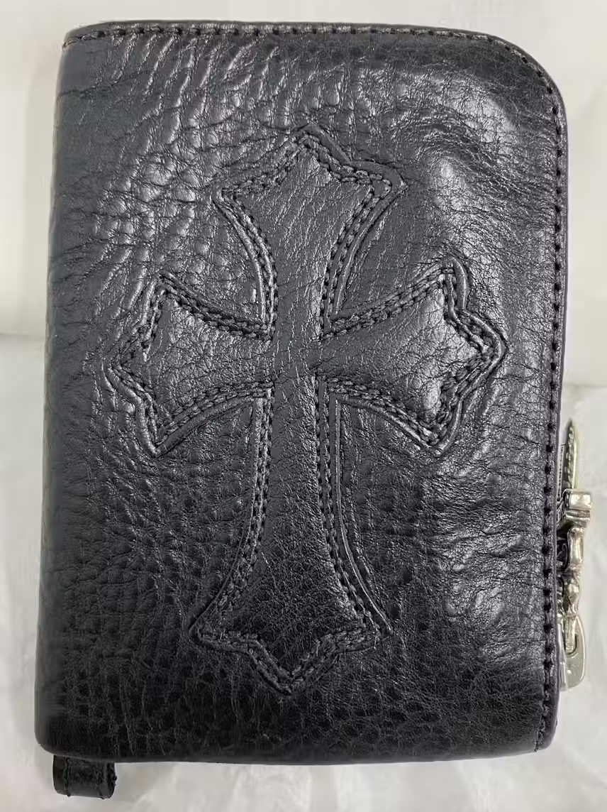 Chrome Hearts Tiny Zip Cross Patch Coin Purse Wallet