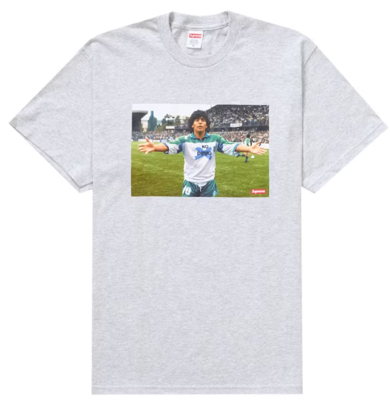 Supreme Maradona Tee Grey – Urban Necessities