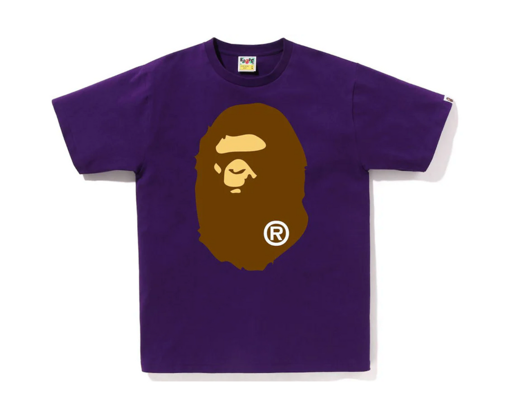 BAPE Big Ape Head Tee (SS23) 'Purple'