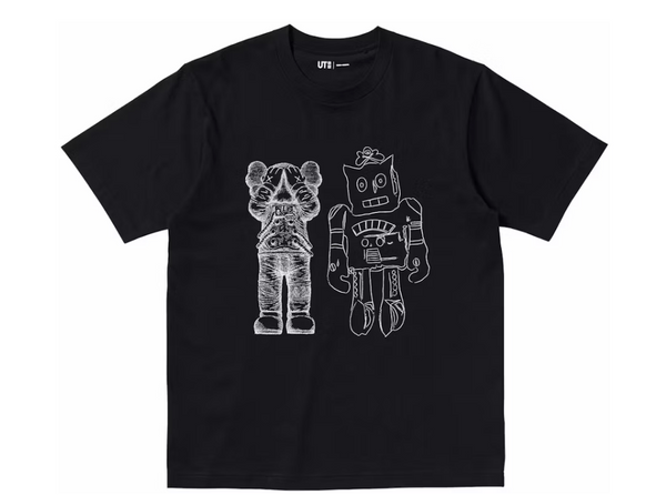 Kaws UT Graphic Tee Dark Gray カウズ UT グラフィック 正規品 KAWS x Uniqlo UT Short Sleeve Graphic T-shirt Black – Newcop
