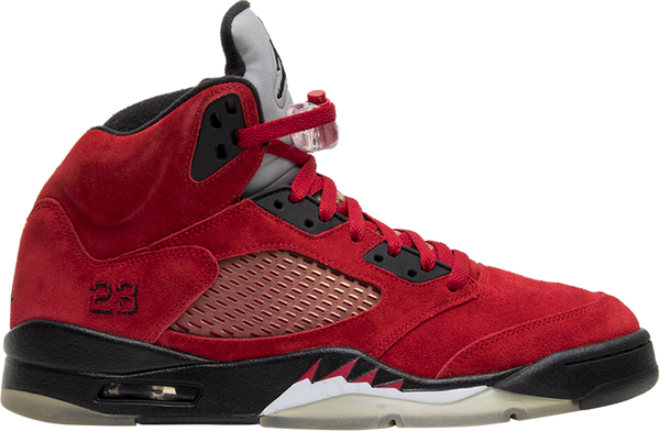 Jordan 5 red suede for sale hotsell