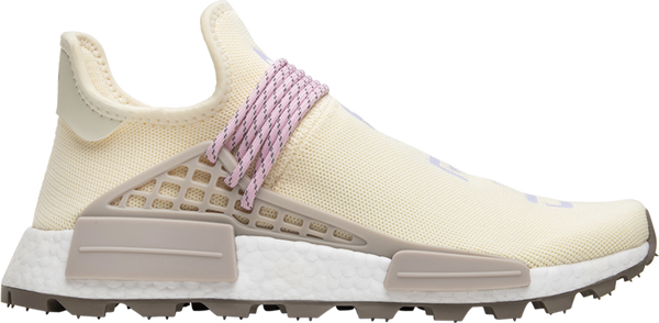 adidas christmas cleats black pink background Pharrell x N.E.R.D. x NMD Human Race Trail Cream EE8102 FledermausShops