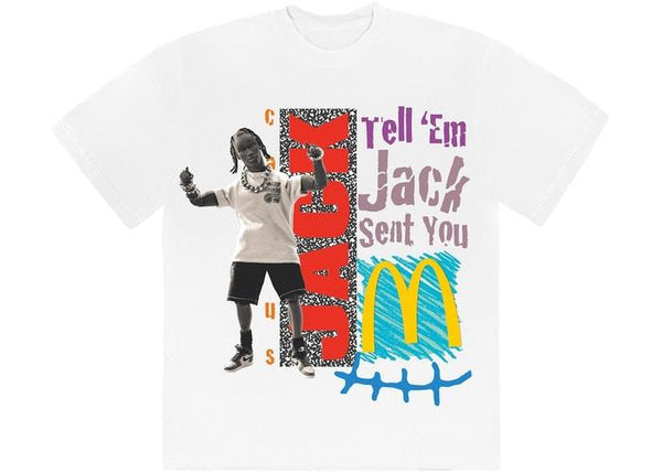 在庫あ特価Travis Scott x McDonald\'s Jack Smile II Tシャツ/カットソー(半袖/袖なし)