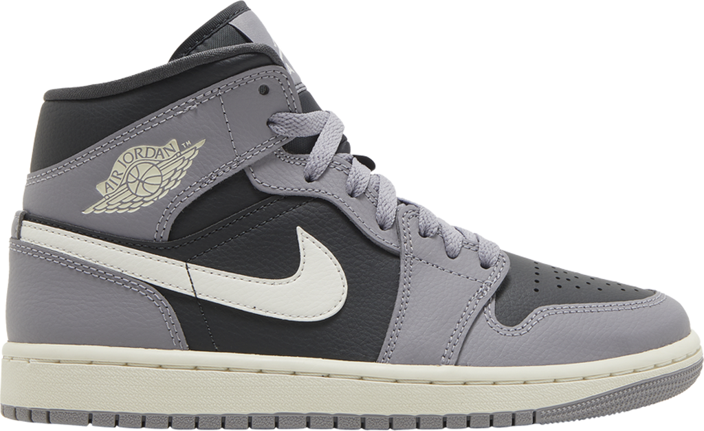 Wmns Air Jordan 1 Mid 'Cement Grey' - BQ6472 022