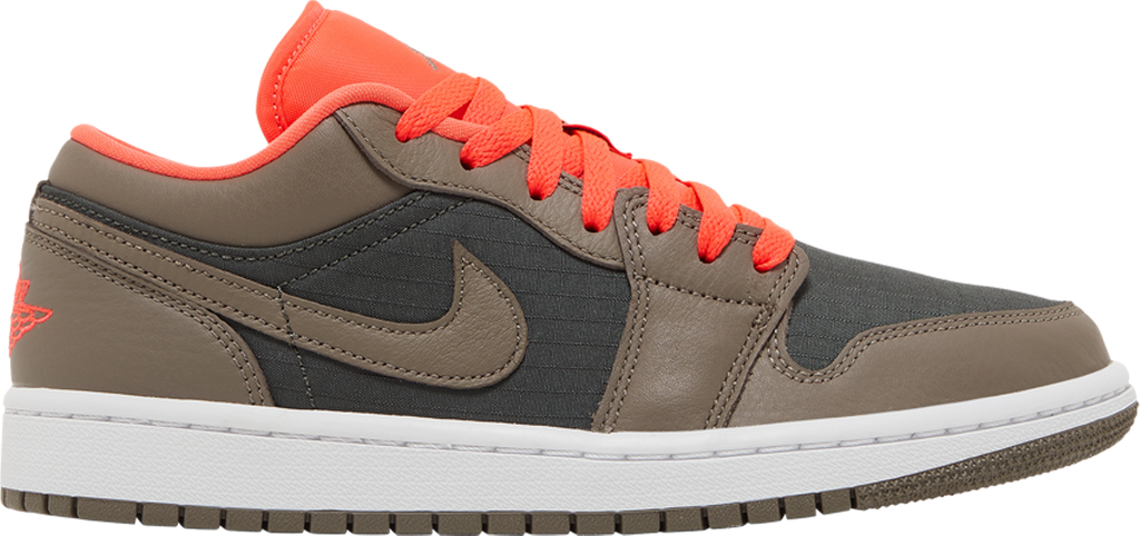 Wmns Air Jordan 1 Low SE 'Black Olive Bright Crimson' - DQ6076 002