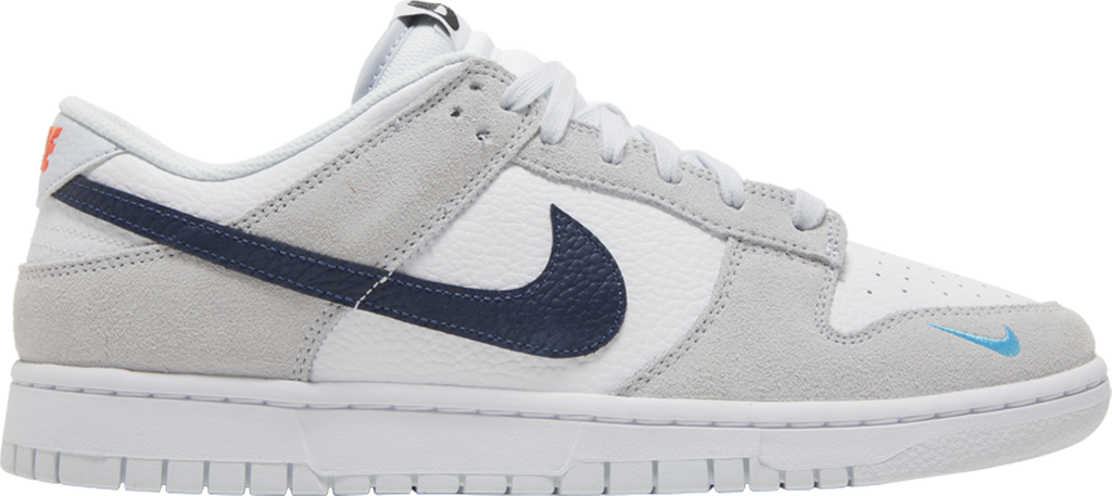 Dunk Low 'Mini Swoosh - Football Grey Midnight Navy' - FJ4227 001