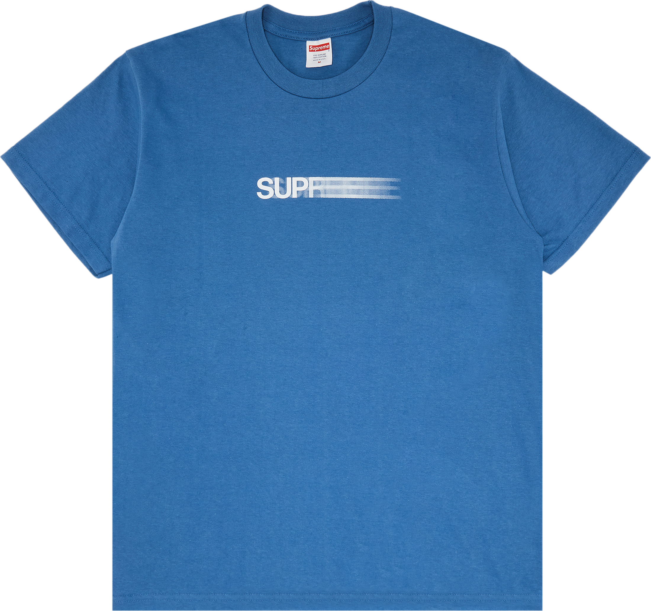 Supreme Motion Logo Tee 'Faded Blue' – Urban Necessities