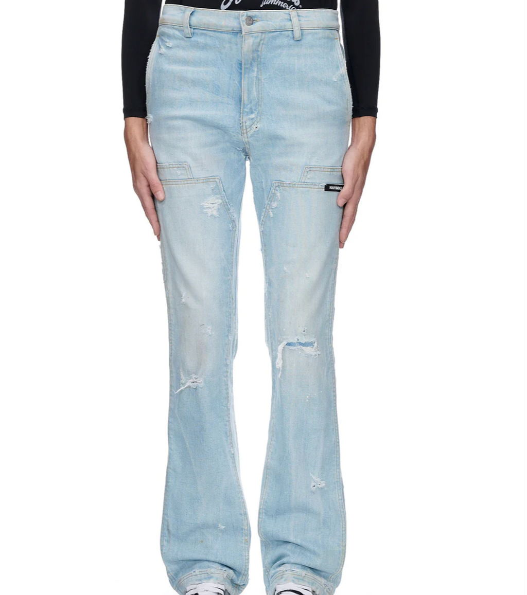 NAHMIAS - Denim Carpenter Pant - Light Blue