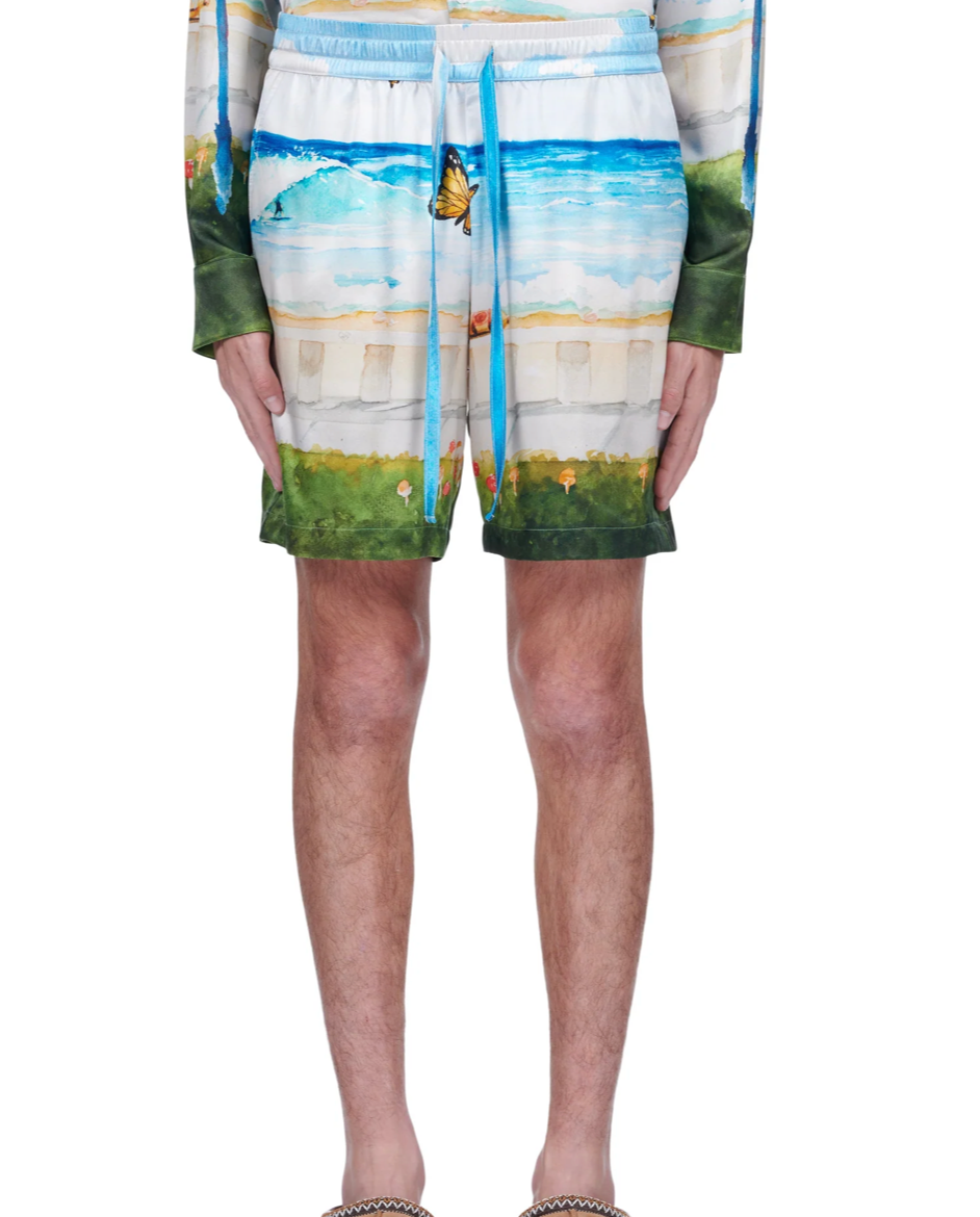 NAHMIAS - Butterfly Beach Silk Shorts