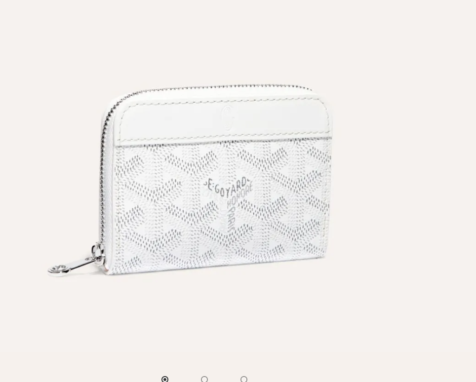 Goyard Matignon Mini Wallet White – RvceShops