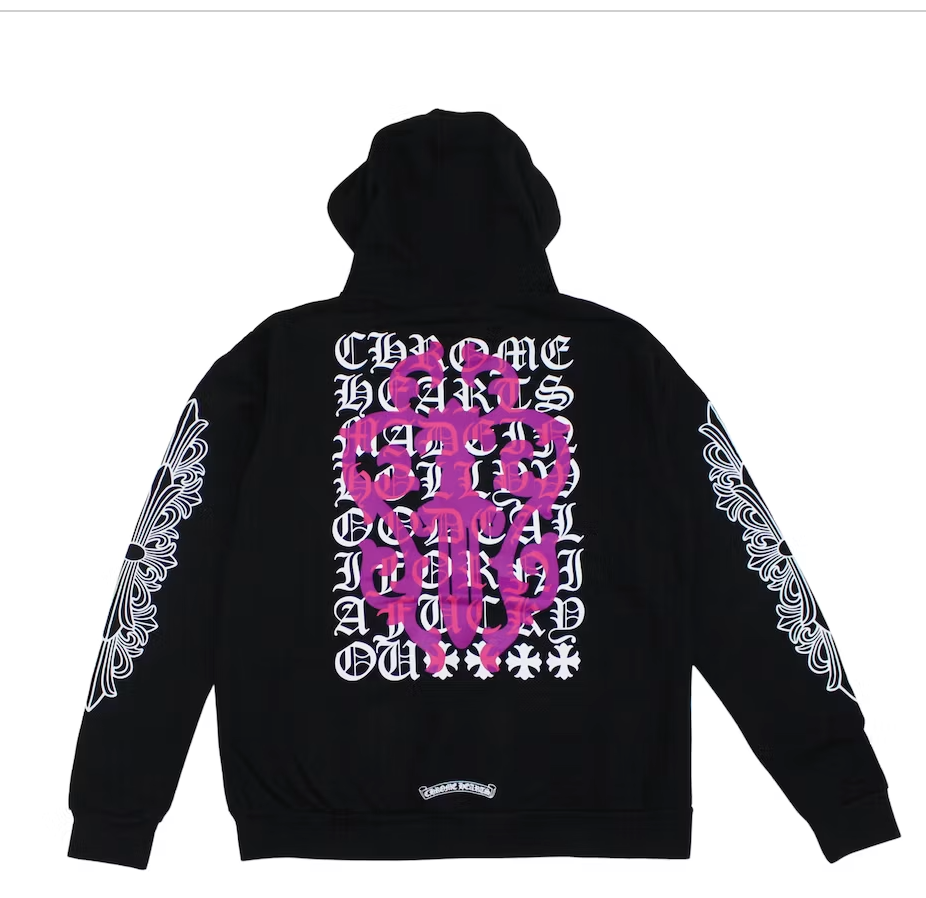 Chrome Hearts Eye Chart Dagger Pullover Hoodie Black – Urban Necessities