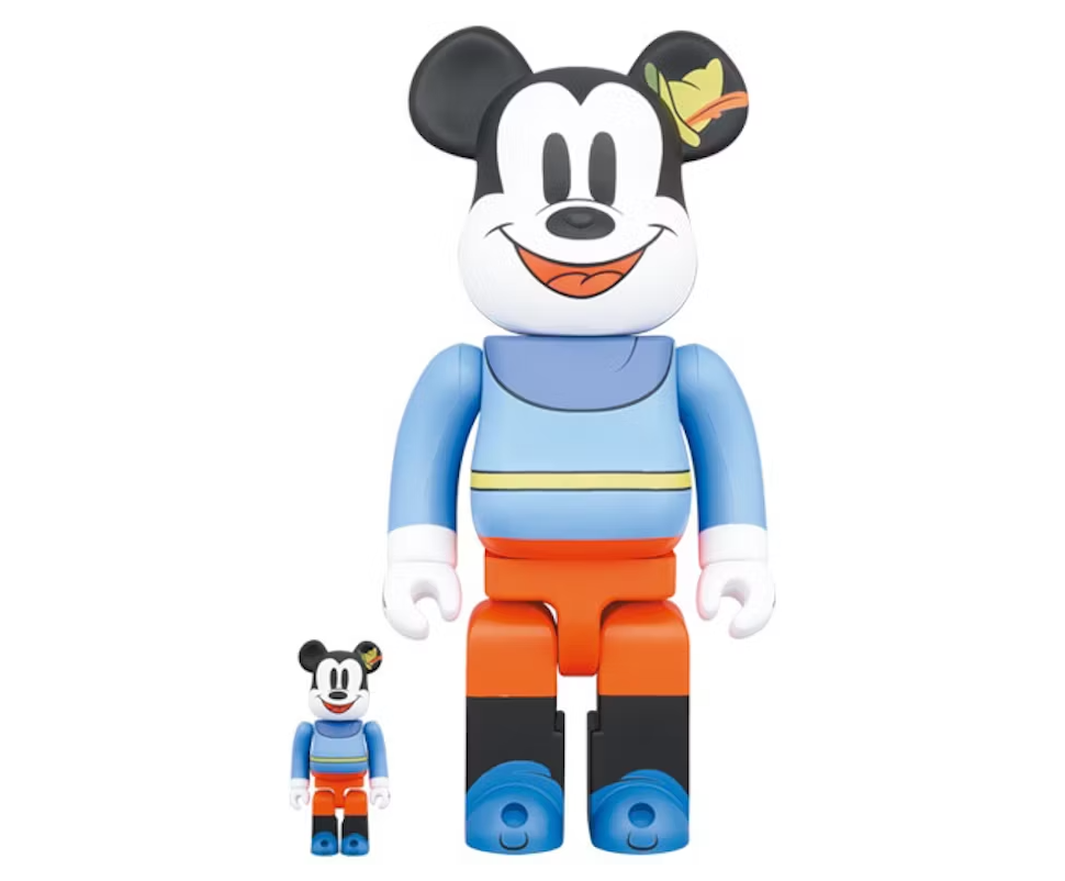 Bearbrick x Disney Mickey Mouse (Brave Little Tailor) 100% & 400% Set