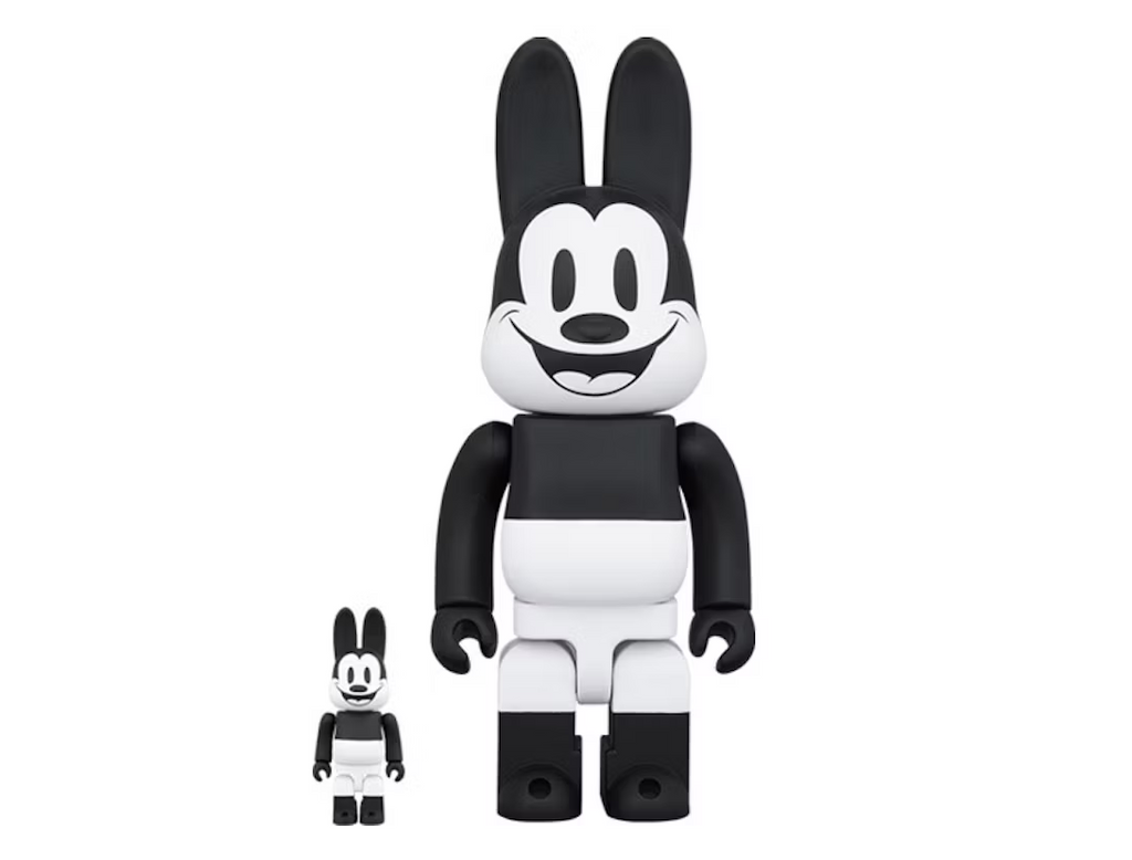 Bearbrick Rabbrick x Disney Oswald the Lucky Rabbit 100% & 400% Set