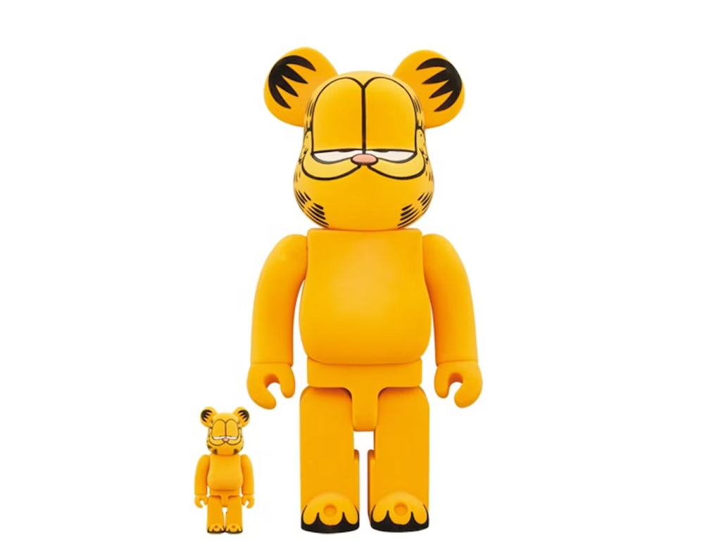 Bearbrick x Garfield Flocky Ver. 100% & 400% Set