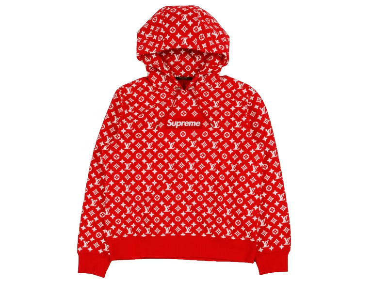 Supreme x Louis Vuitton Box Logo Hooded Sweatshirt Men's Red