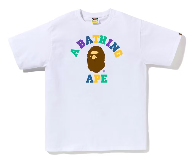 BAPE Colors College Tee (SS23) White