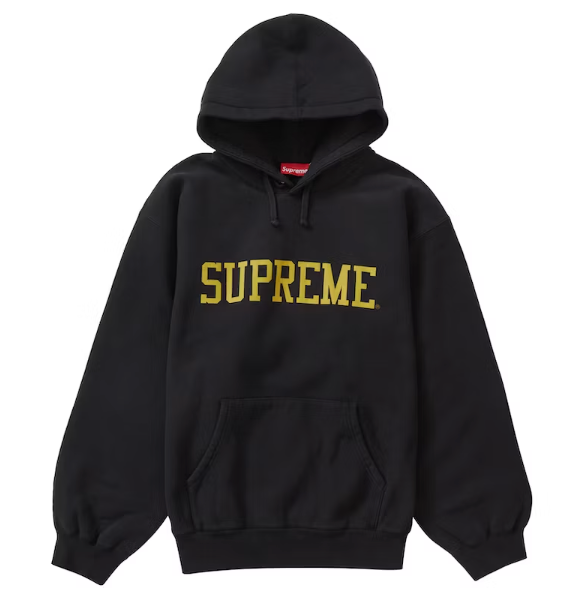 Supreme Varsity Hooded Sweatshirt Black