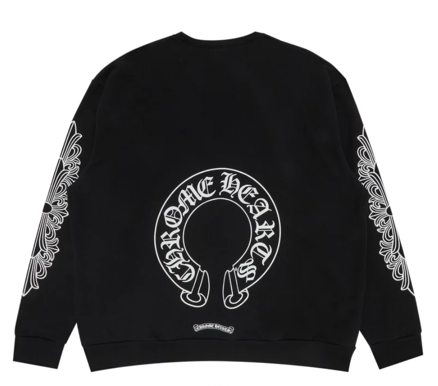 Chrome hot sale heart sweatshirt