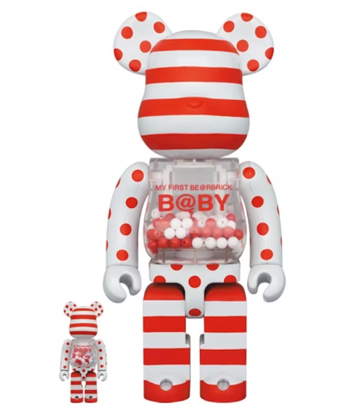 Bearbrick My First Baby 100% & 400% Set Red & Silver Chrome Ver.