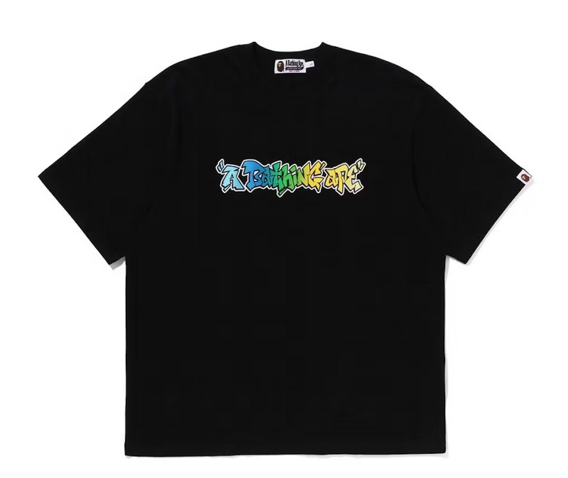 BAPE Graffiti A Bathing Ape Relaxed Fit Tee Black