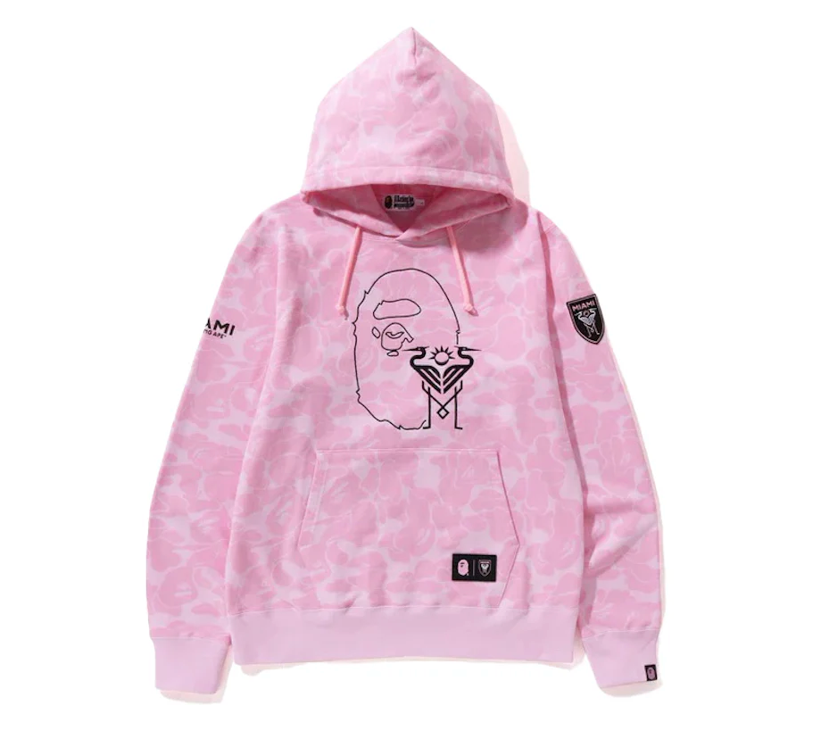 BAPE x Inter Miami CF Camo Pullover Hoodie