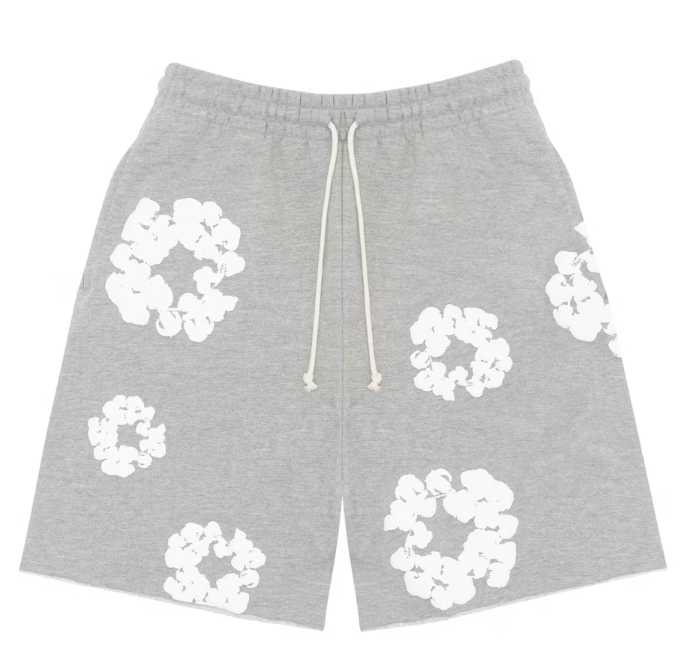 Denim Tears The Cotton Wreath Shorts Grey