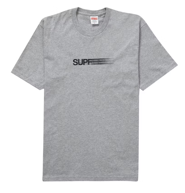 Supreme Motion Logo Tee (SS23) Heather Grey – Urban Necessities