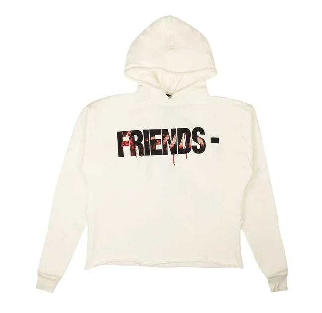 White 2025 vlone hoodie
