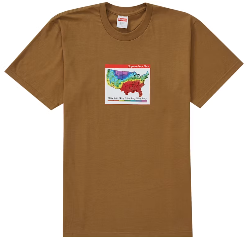 Supreme Weather Tee Brown – Urban Necessities