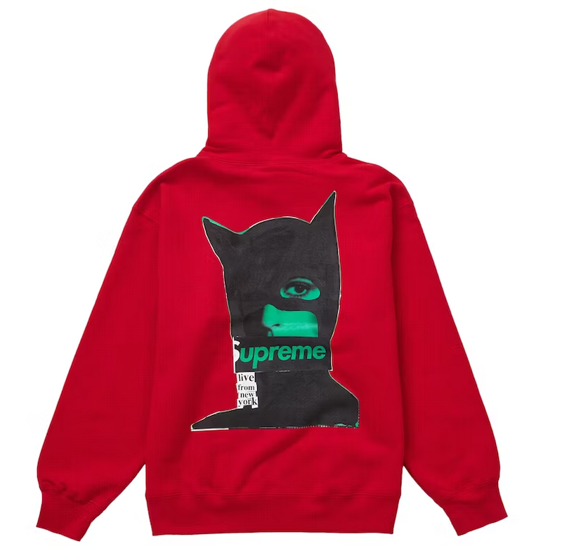 Supreme Catwoman Hooded Sweatshirt Red