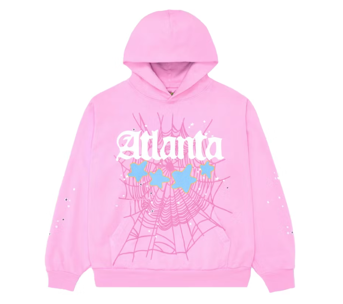 Sp5der Atlanta Hoodie Pink