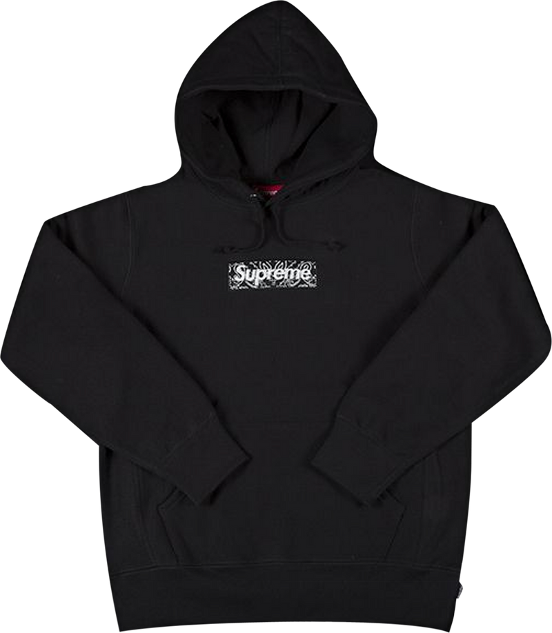 Supreme Bandana Box Logo Hooded Sweatshirt 'Black'