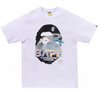 BAPE Moon Photo Ape Head Tee White