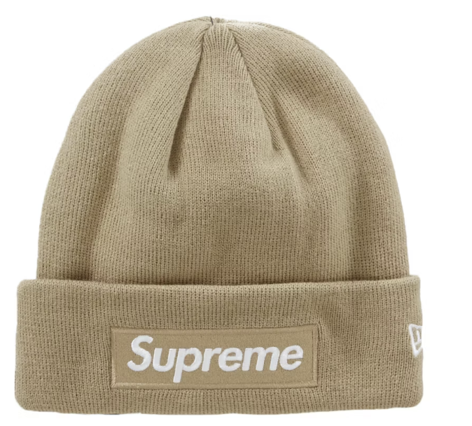 New era supreme box top logo beanie