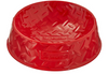 Supreme Diamond Plate Dog Bowl Red