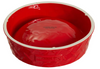 Supreme Diamond Plate Dog Bowl Red