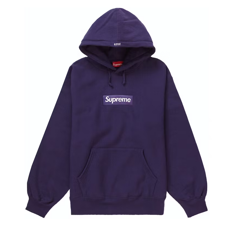 Supreme Box Logo Hooded Sweatshirt (FW23) Dark Purple