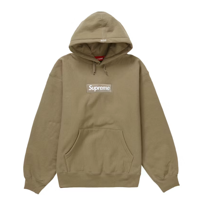 Supreme Box Logo Hooded Sweatshirt (FW23) Dark Sand