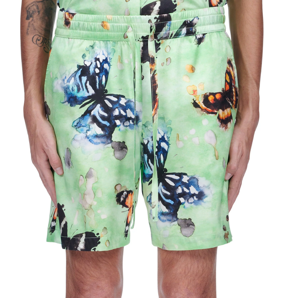 NAHMIAS - Butterfly Silk Shorts