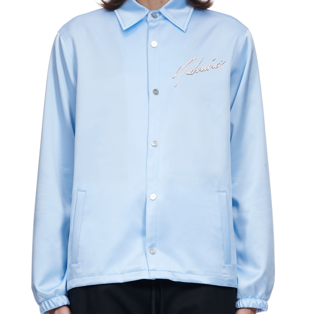 NAHMIAS - Butterfly Beach Silk Coach Jacket (light blue)