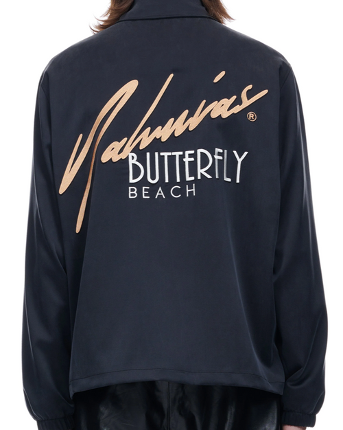 NAHMIAS - Butterfly Beach Silk Coach Jacket (black)