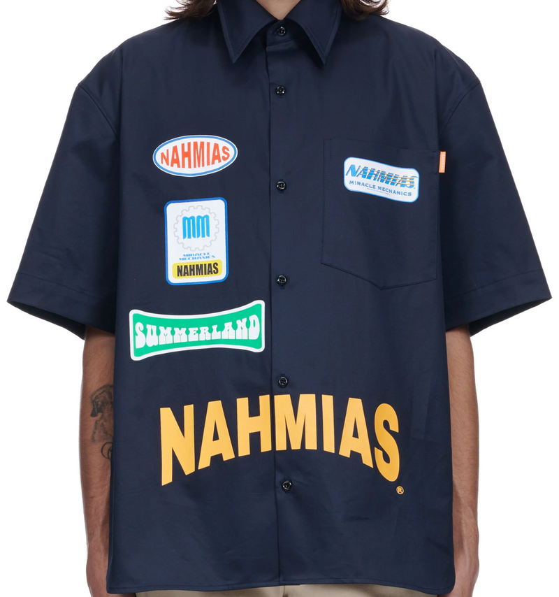 NAHMIAS - Surf Comp Button Up (black)