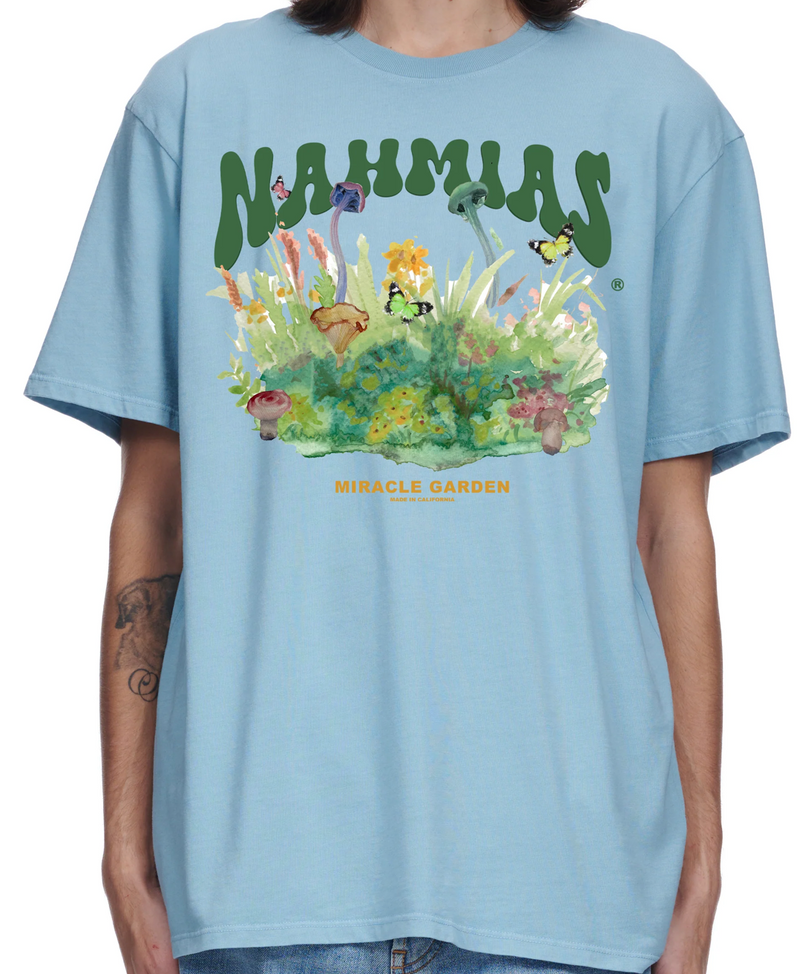 NAHMIAS - Floral T-Shirt (light blue)