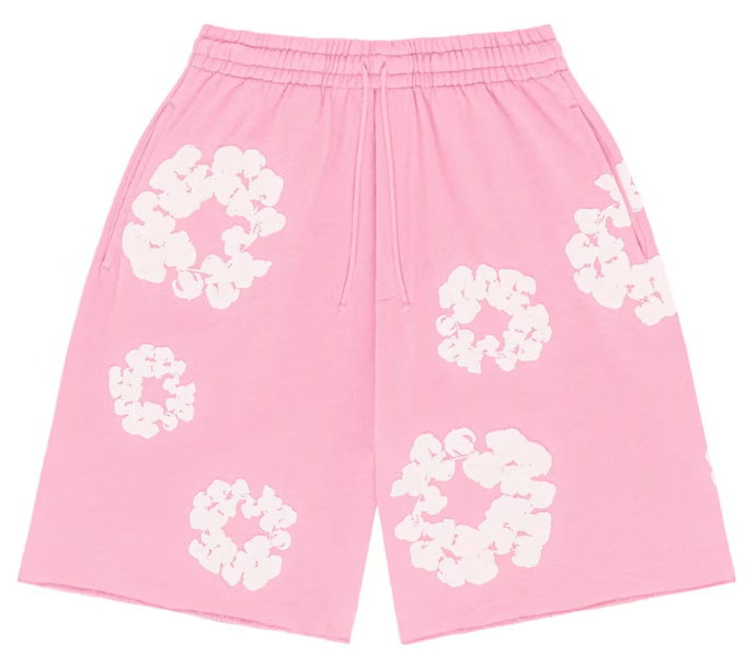 Denim Tears The Cotton Wreath Shorts Pink – Urban Necessities Denim Tears The Cotton Wreath Shorts Pink – Urban Necessities