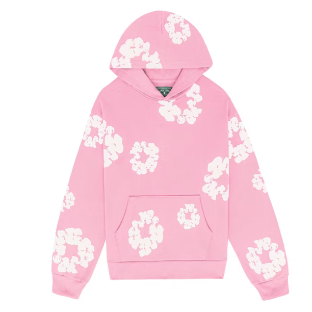 Off white cherry blossom top pink hoodie