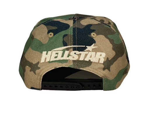 Hellstar Camo Snapback (Rhinestone Logo)