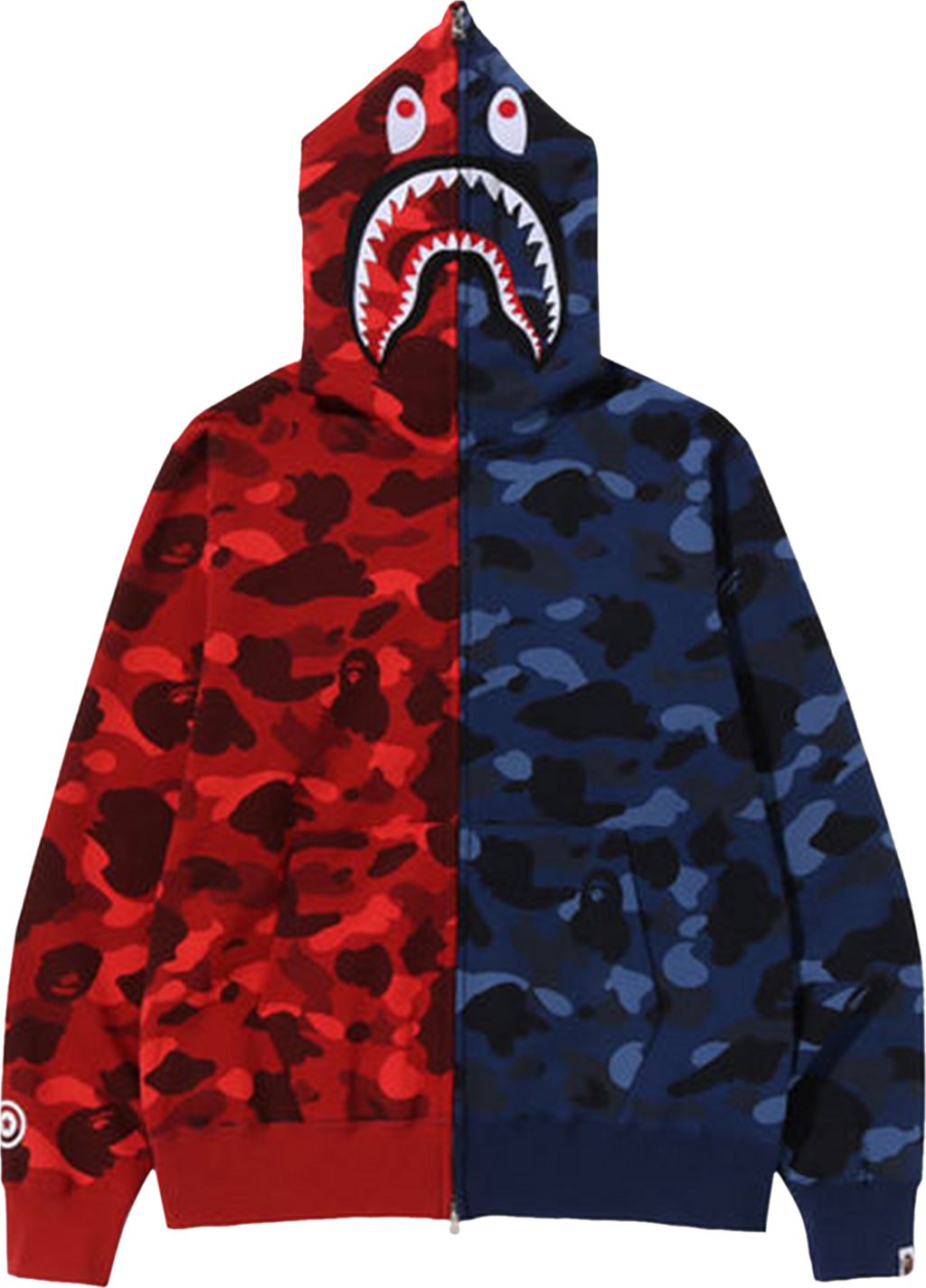 Bape shark hoodie camo red shop