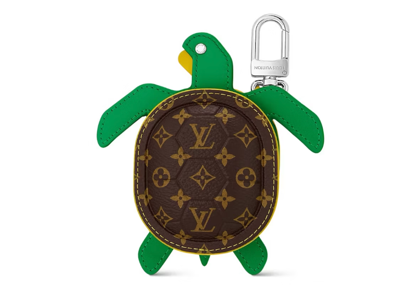 Louis Vuitton LV Turtle Pouch Bag Charm Brown