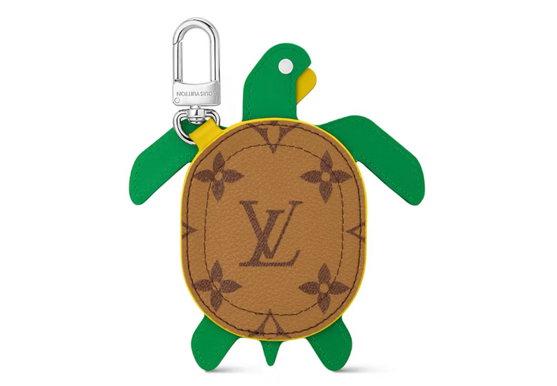 Louis Vuitton LV Turtle Pouch Bag Charm Brown