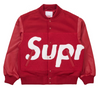 Supreme Big Logo Chenille Varsity Jacket Red